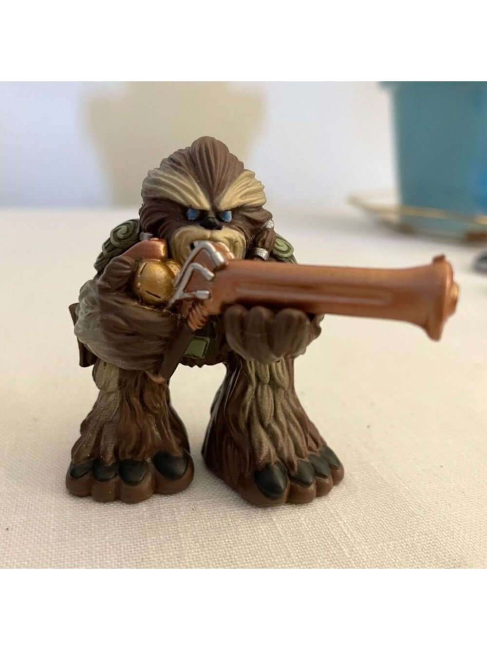 Star Wars Galactic Heroes Tarfful Figure 2007 Hasbro Wookiee Action Toy 2.5in
